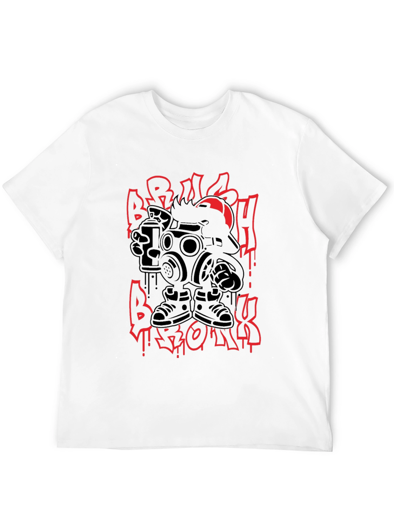 Urban Graffiti Graphic Tee - Black