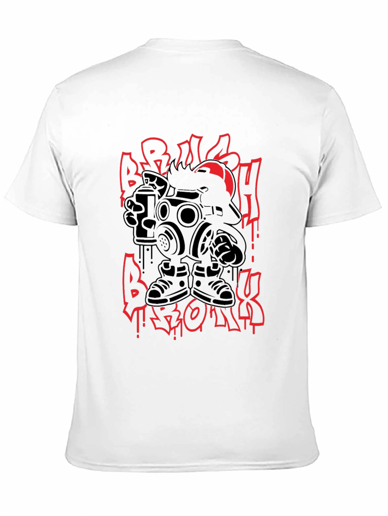 Urban Graffiti Graphic Tee - Black