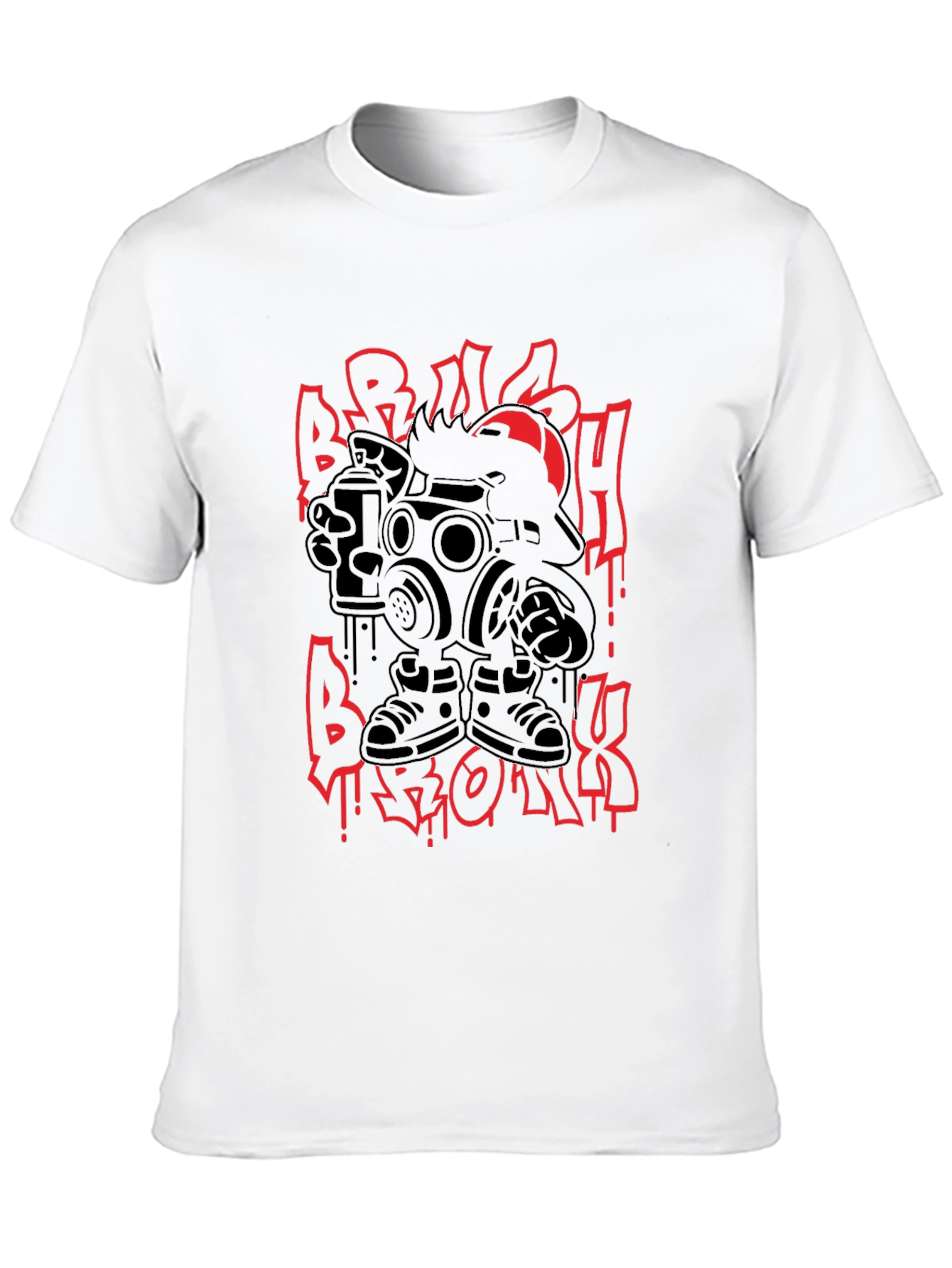 Urban Graffiti Graphic Tee - Black