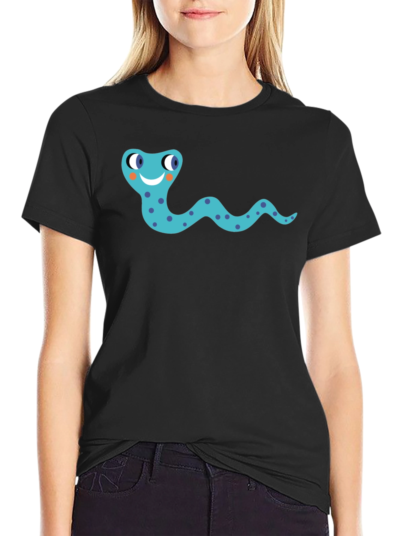 Snake Graphic Black T-Shirt