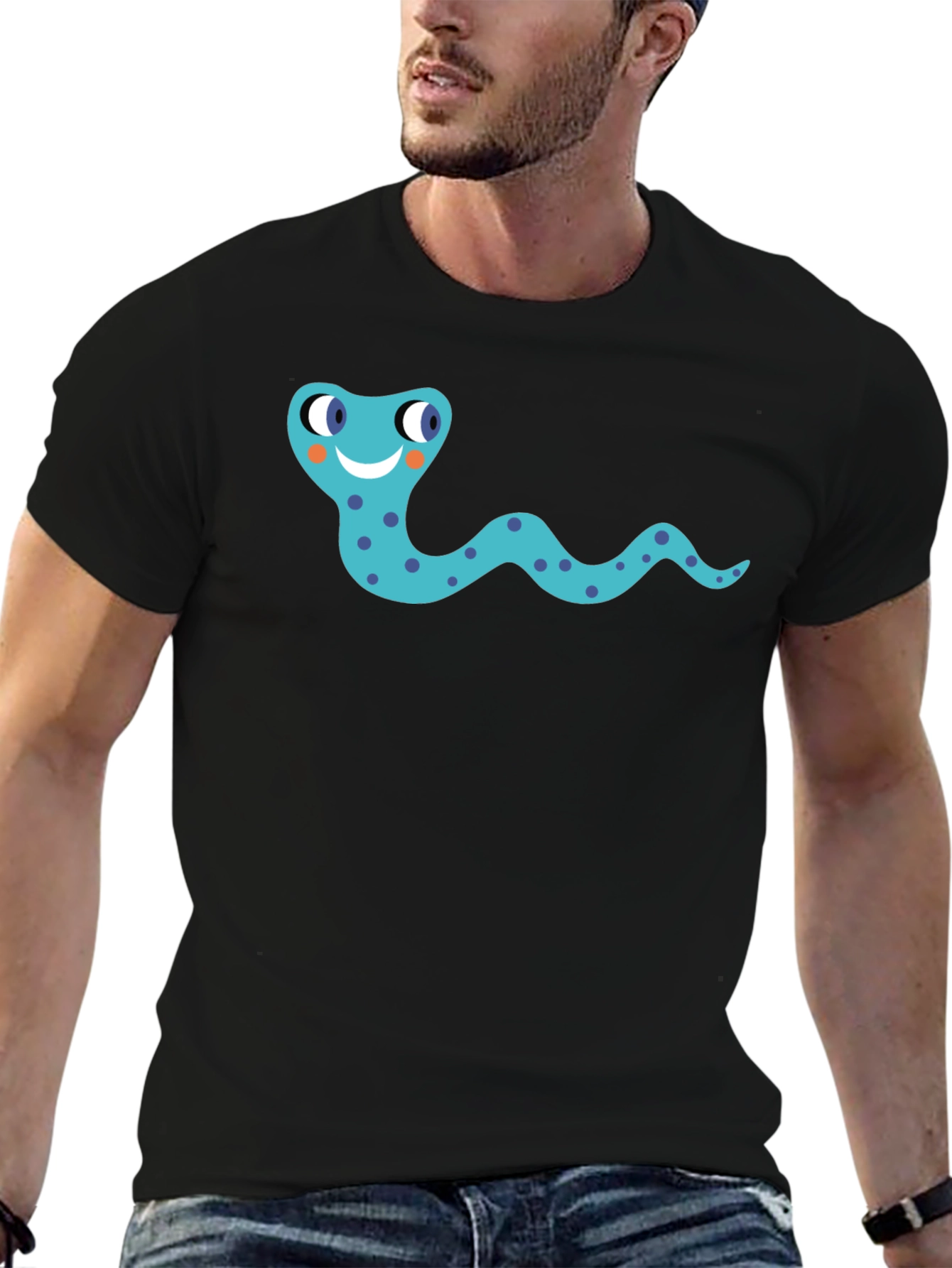 Snake Graphic Black T-Shirt