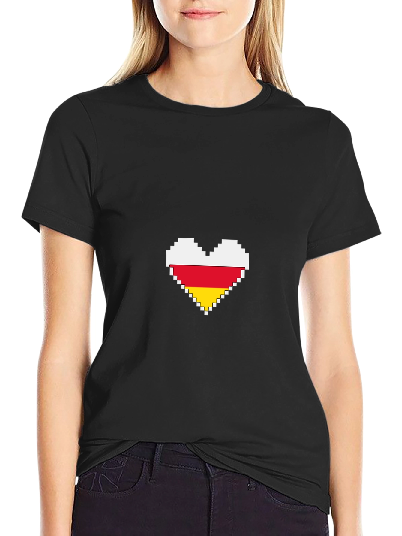 Pixel Heart Flag T-Shirt