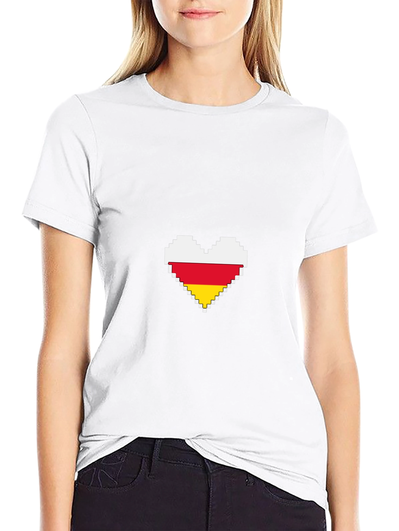 Pixel Heart Flag T-Shirt