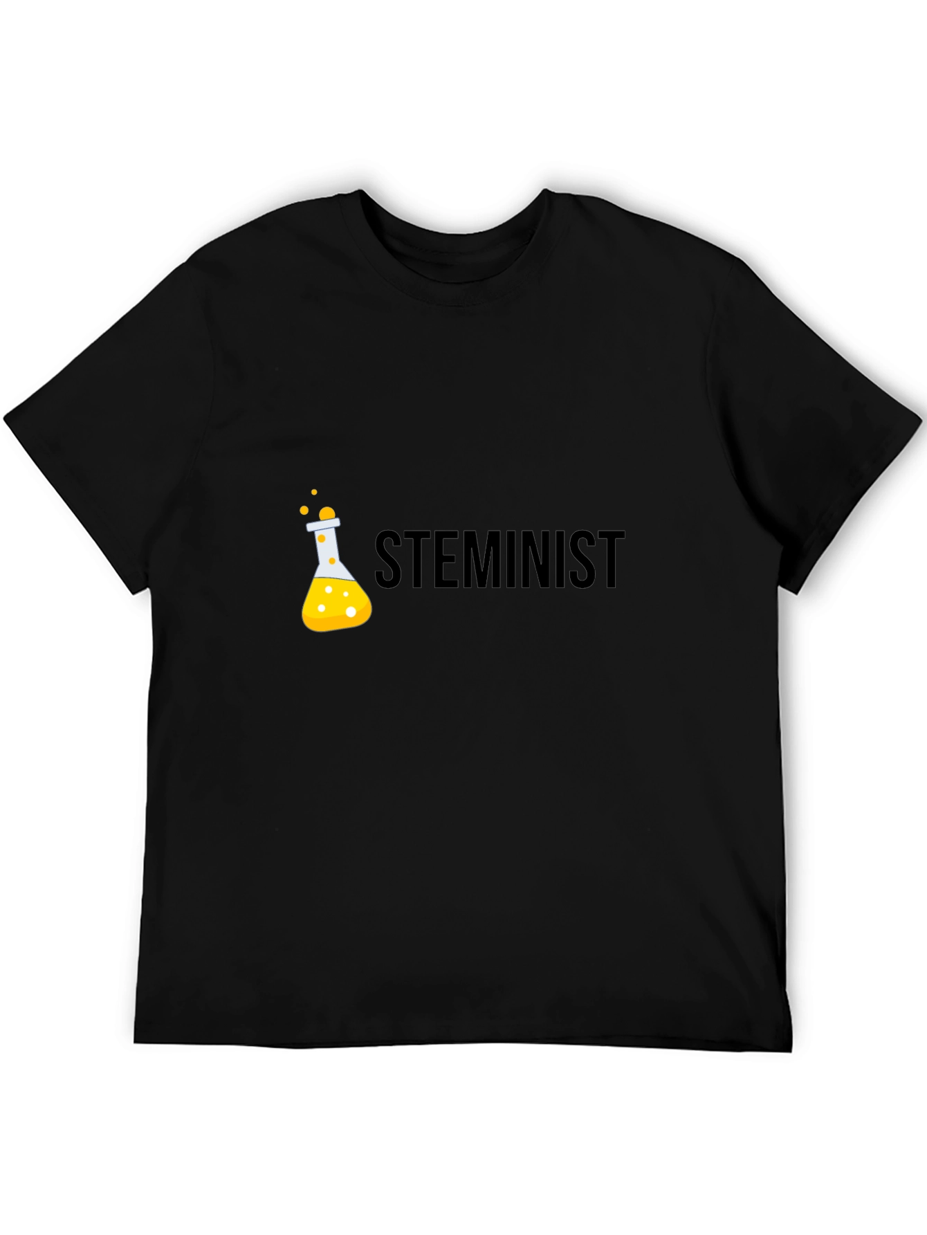 STEMinist Black T-Shirt - Science & Equality