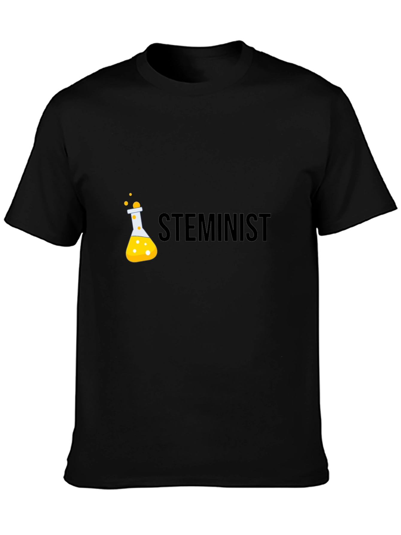 STEMinist Black T-Shirt - Science & Equality