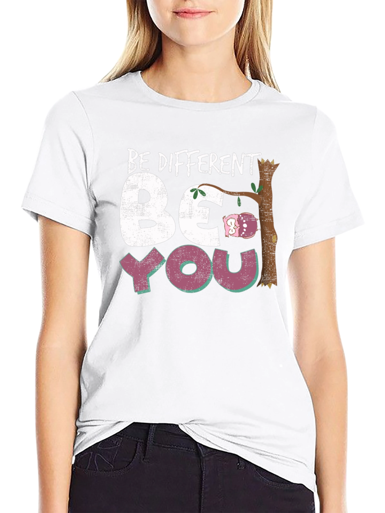Be Different Be You Owl Graphic Tee