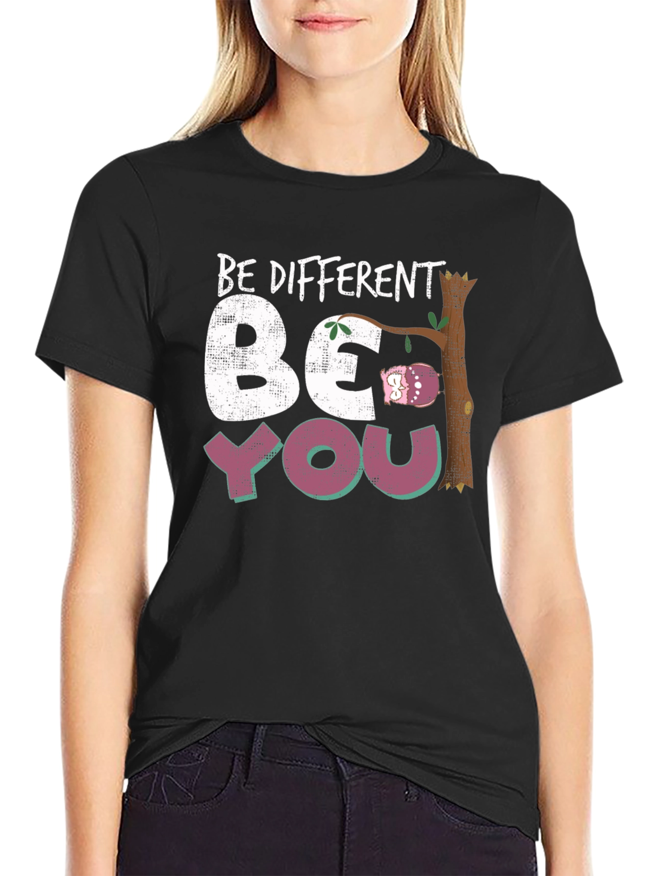 Be Different Be You Owl Graphic Tee