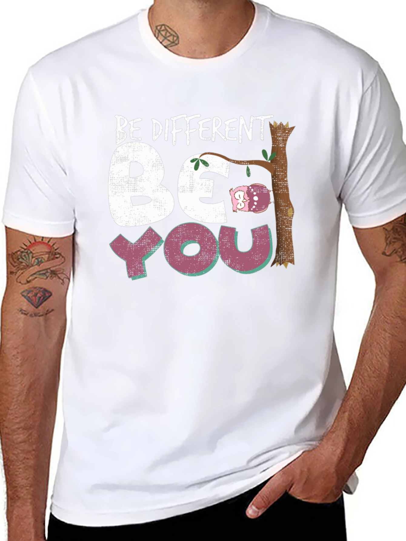Be Different Be You Owl Graphic Tee