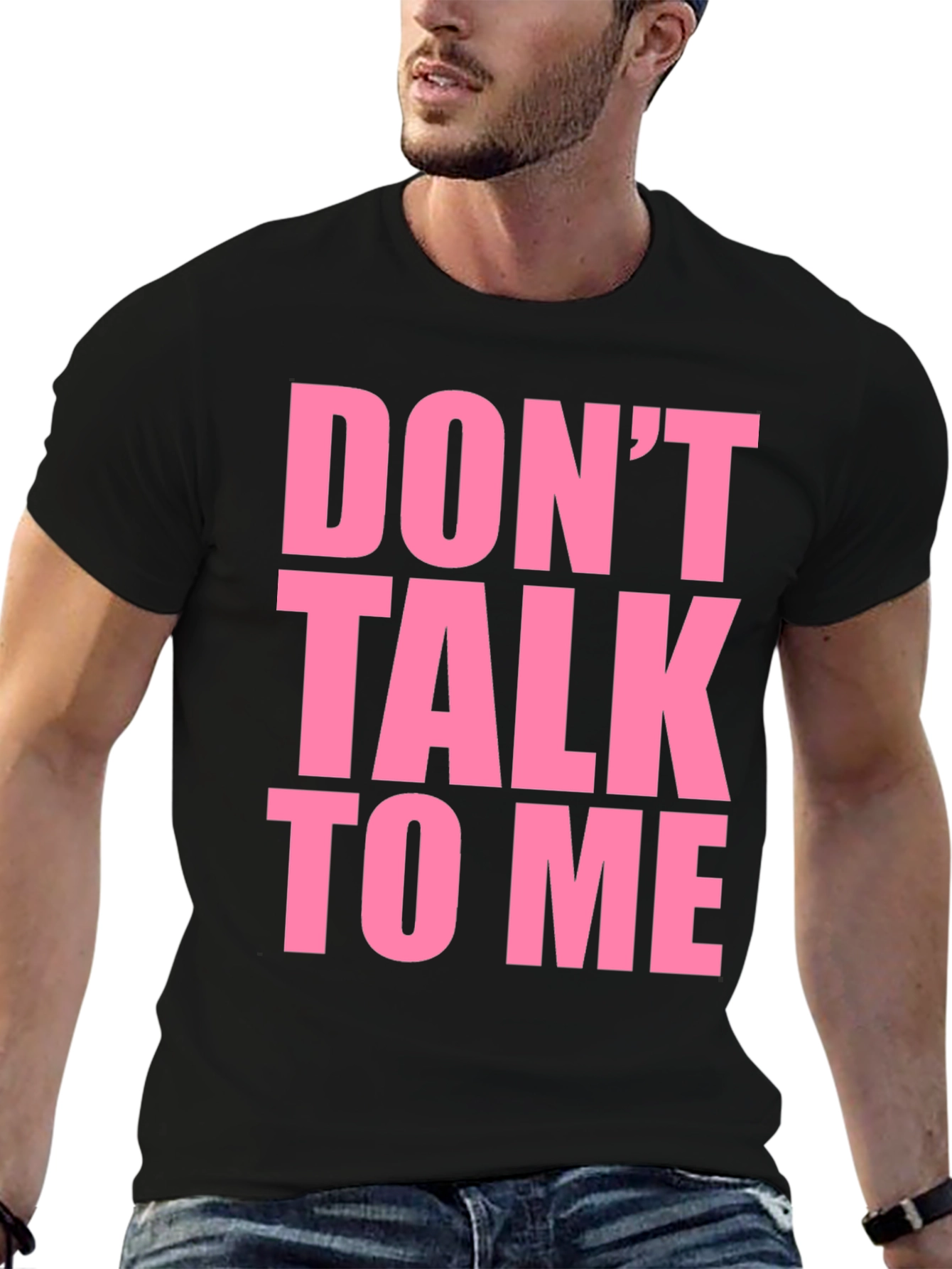 Dont Talk To Me Graphic Tee - Black