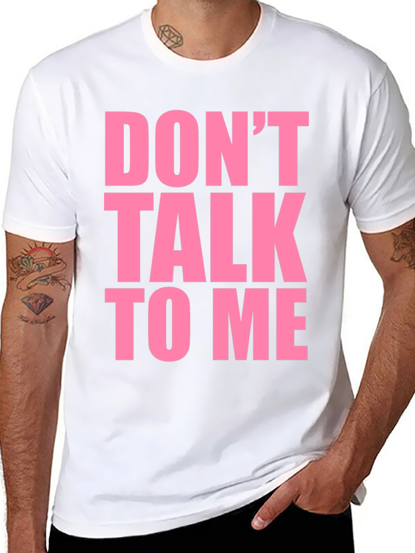 Dont Talk To Me Graphic Tee - Black