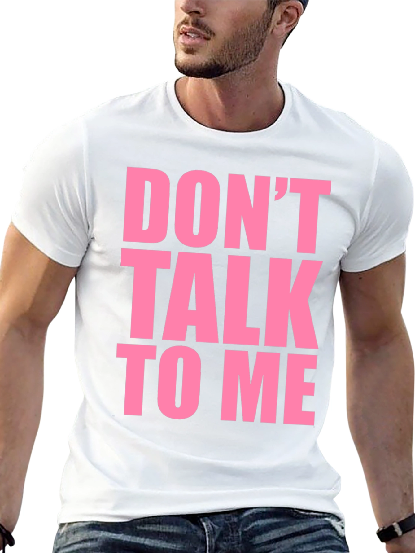Dont Talk To Me Graphic Tee - Black