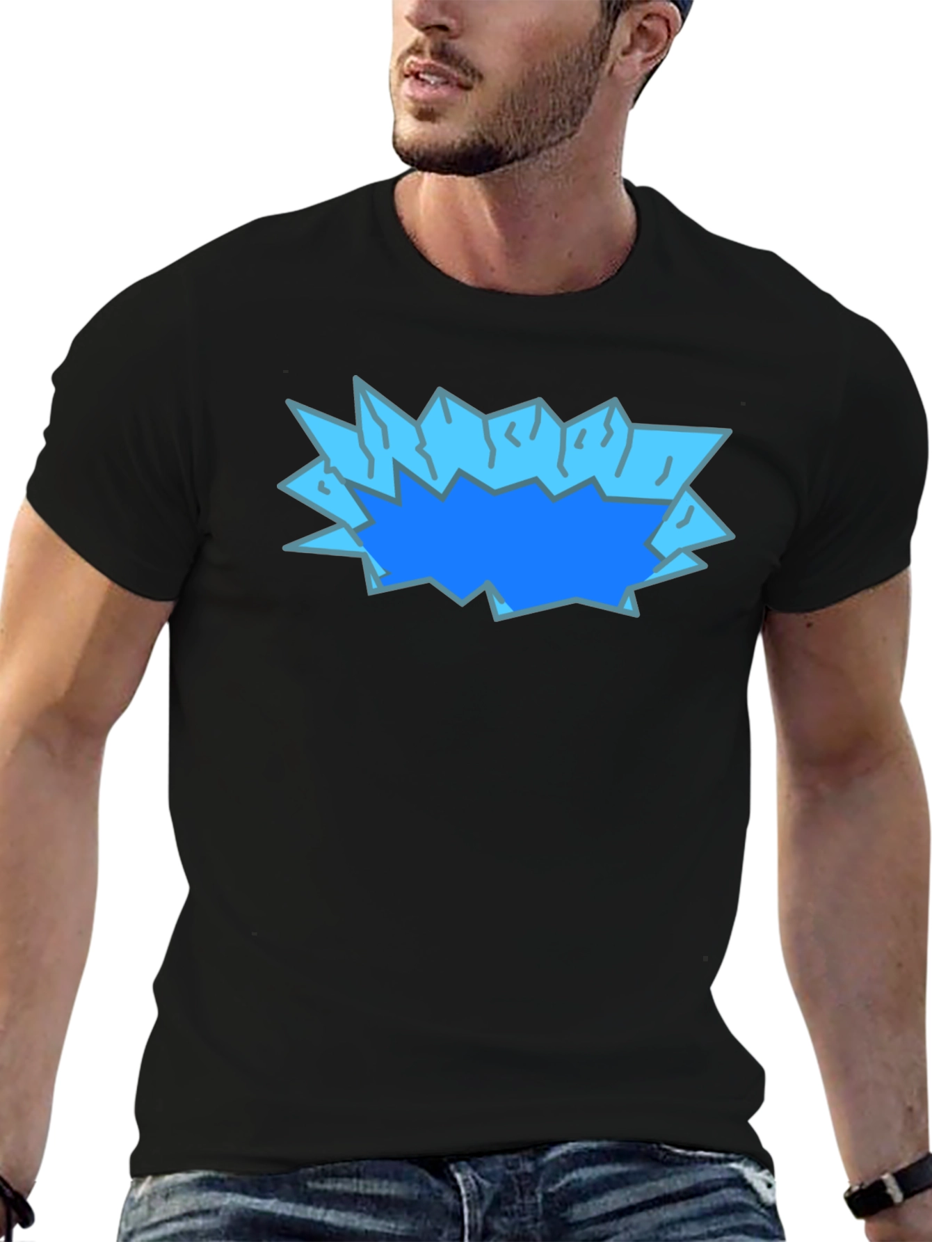 Ice Shatter Graphic Tee - Bold & Unique Design