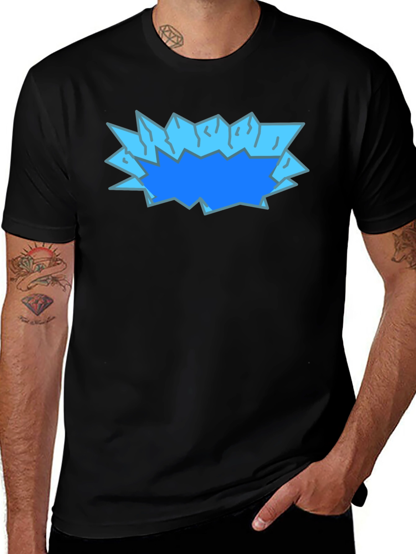 Ice Shatter Graphic Tee - Bold & Unique Design
