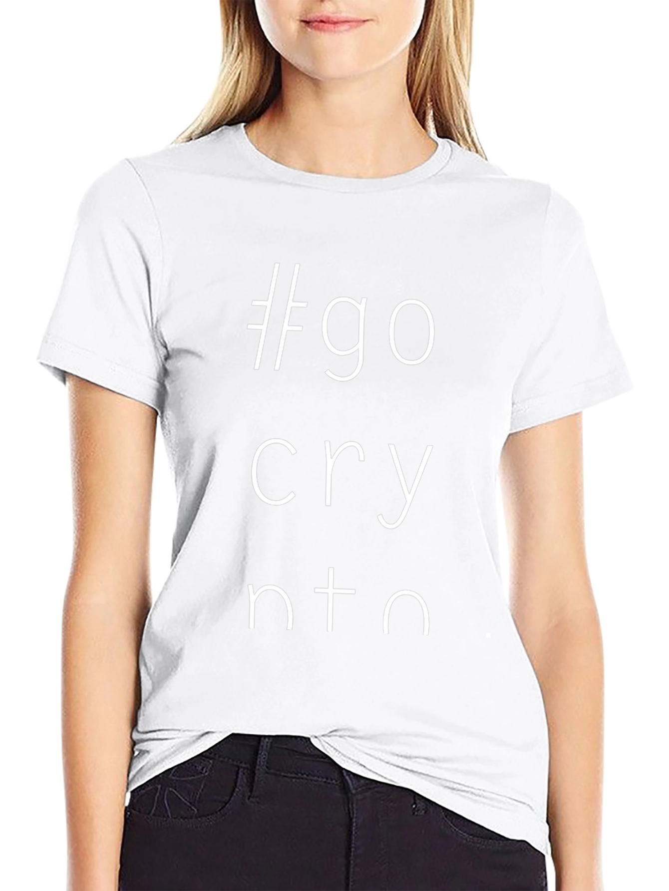 #go cry nto T-Shirt - Black Graphic Tee