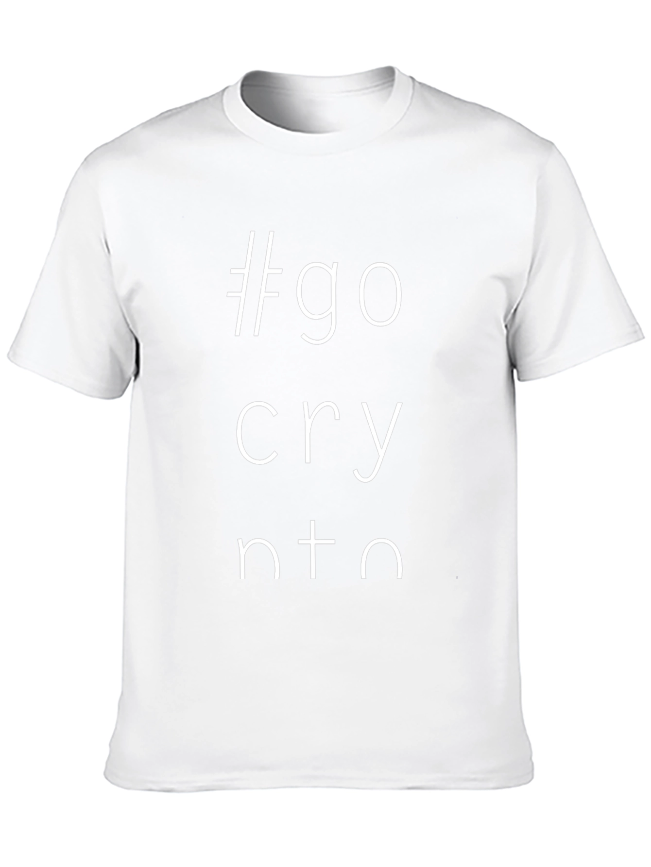 #go cry nto T-Shirt - Black Graphic Tee
