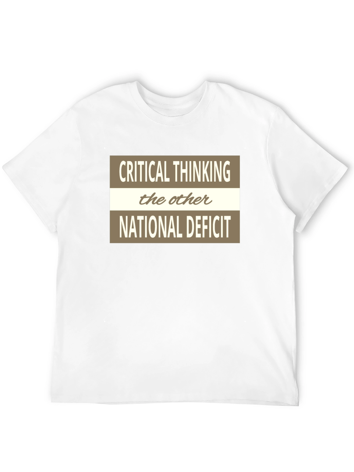 Critical Thinking Graphic Tee - The Other National Deficit