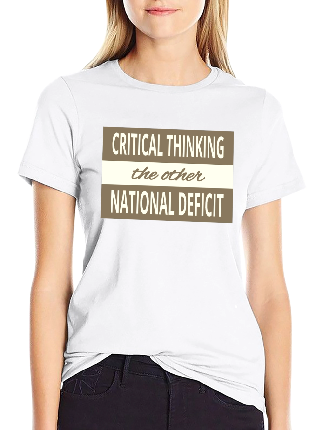 Critical Thinking Graphic Tee - The Other National Deficit