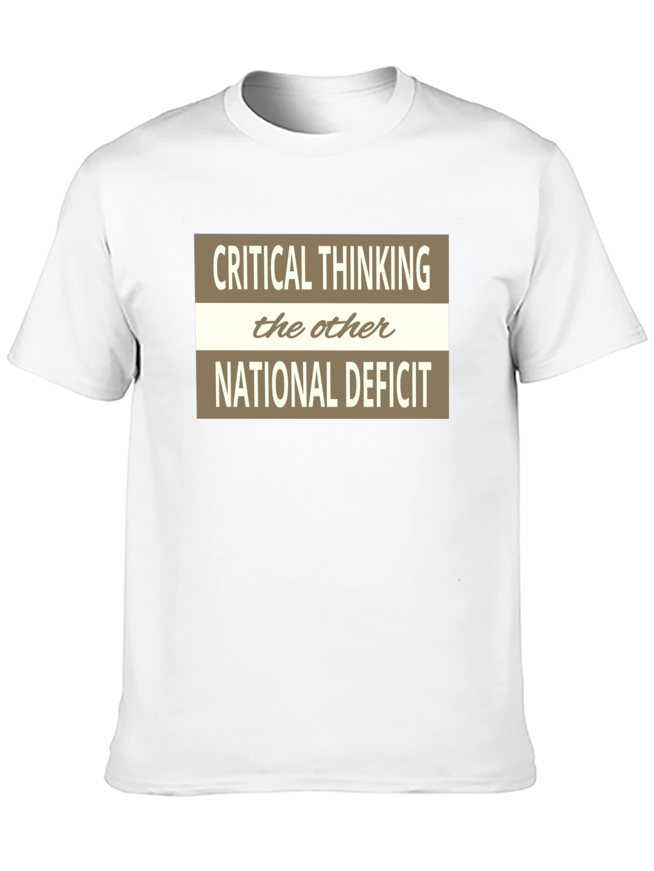 Critical Thinking Graphic Tee - The Other National Deficit