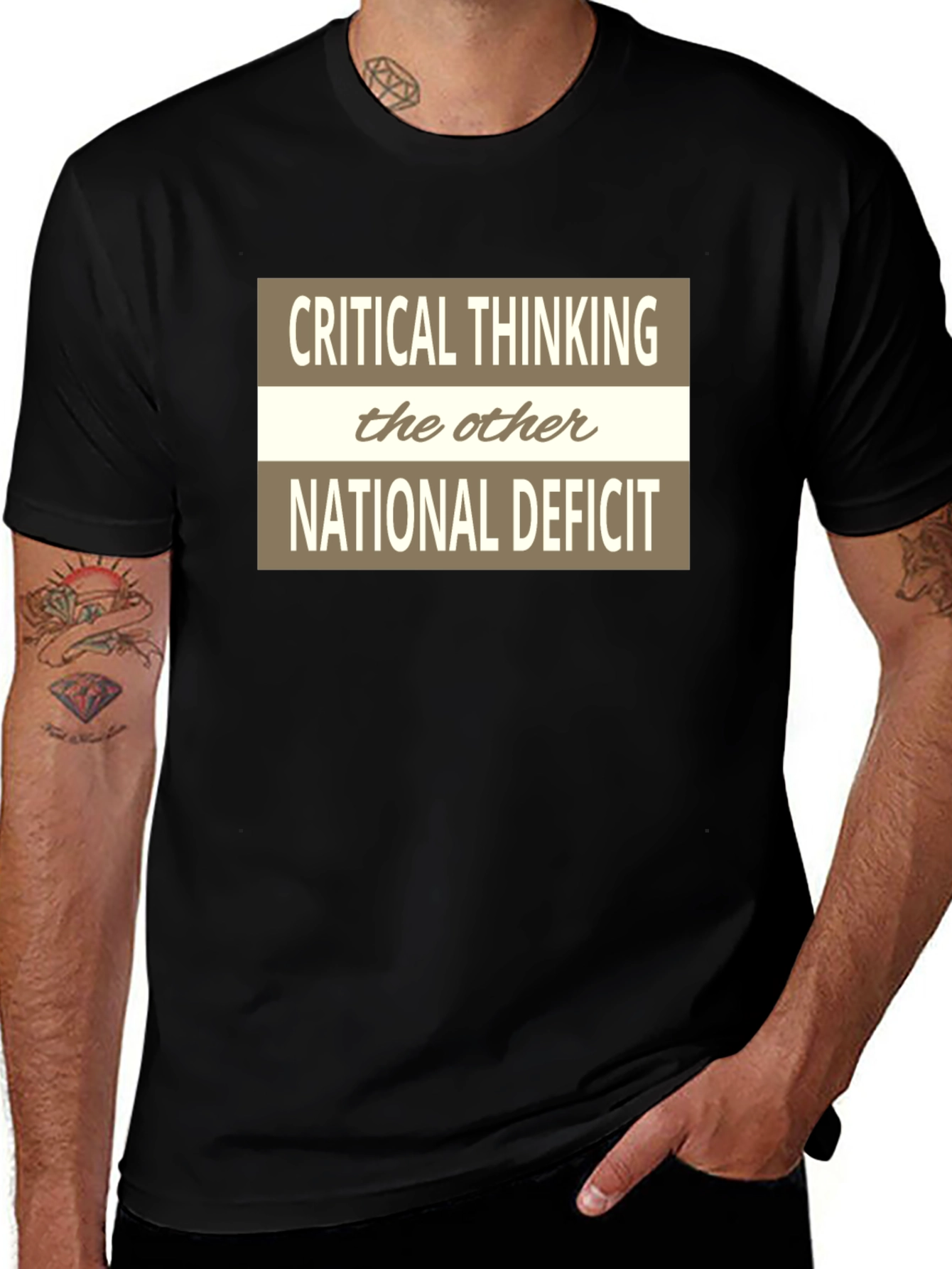 Critical Thinking Graphic Tee - The Other National Deficit