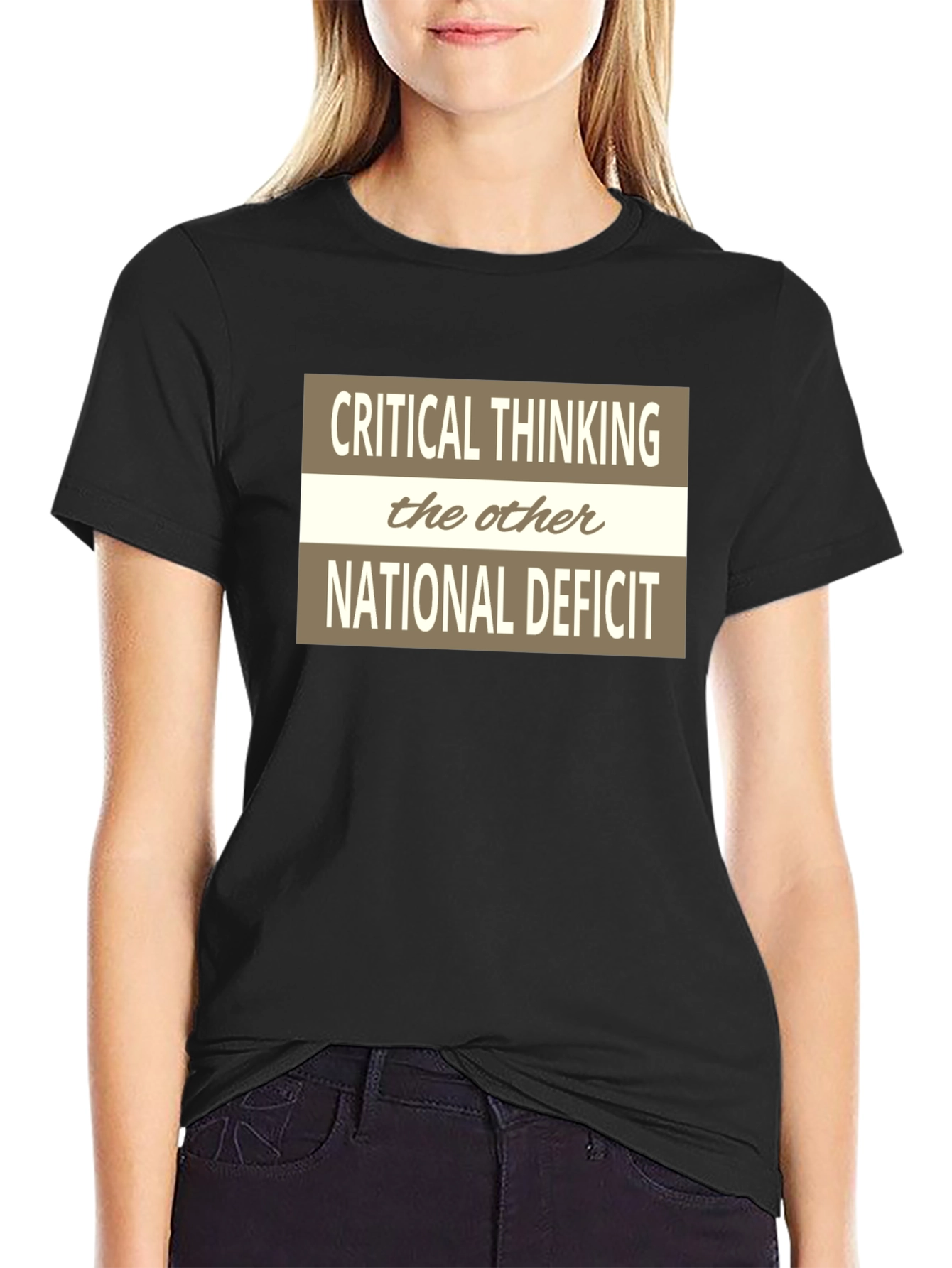 Critical Thinking Graphic Tee - The Other National Deficit