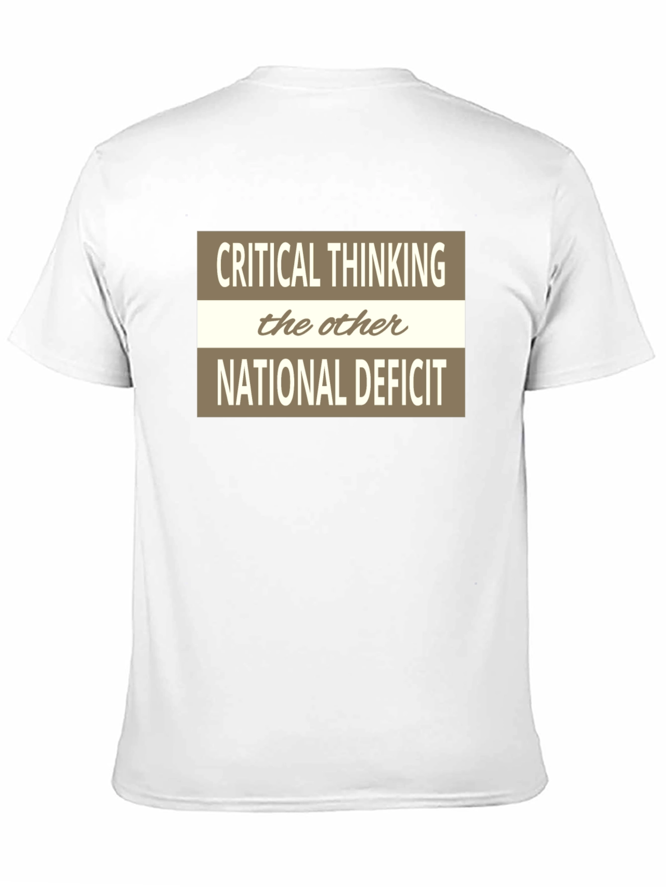 Critical Thinking Graphic Tee - The Other National Deficit