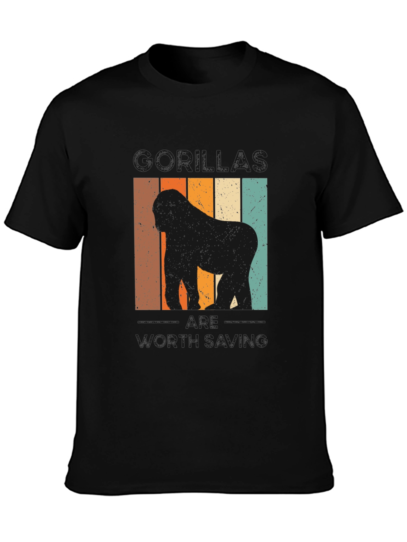 Gorilla T-Shirt - Retro Style Unique Design