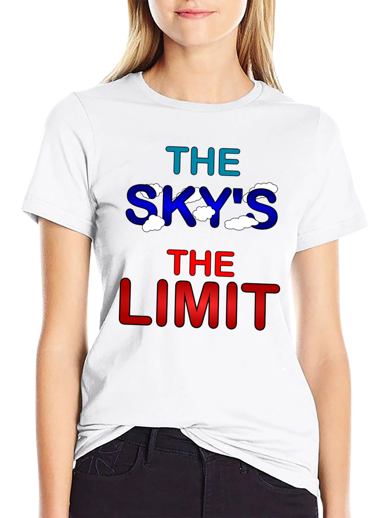 Skys The Limit Graphic Tee - Inspirational Design
