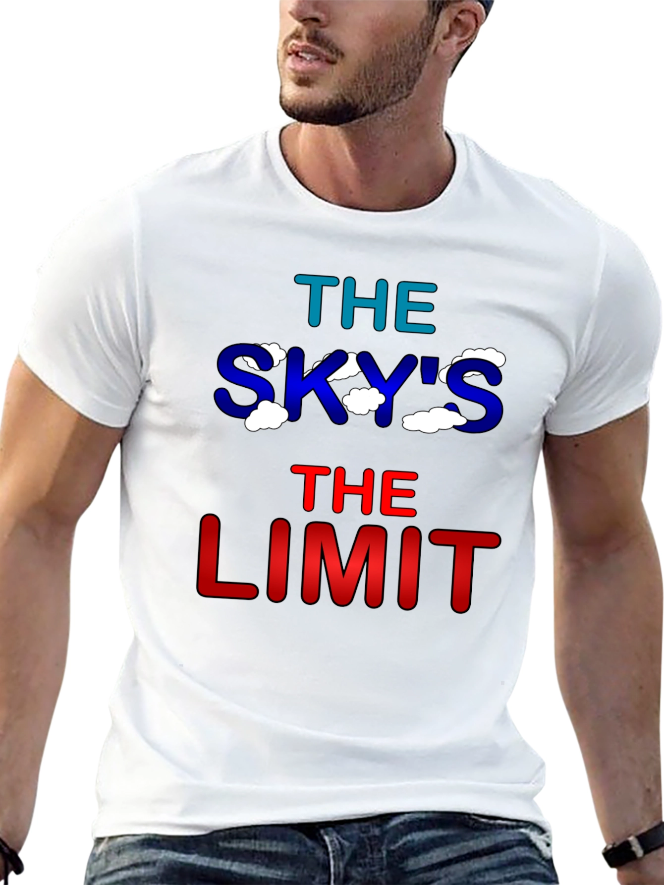 Skys The Limit Graphic Tee - Inspirational Design
