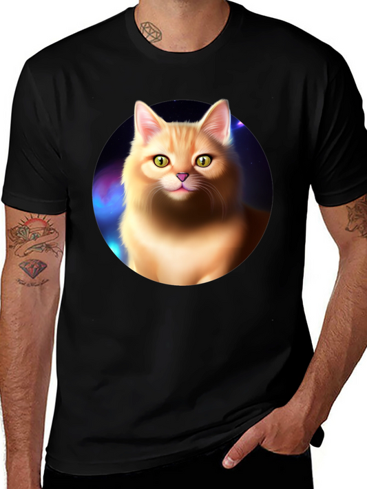 Orange Cat Galaxy T-Shirt - Unique Pet Lover Tee