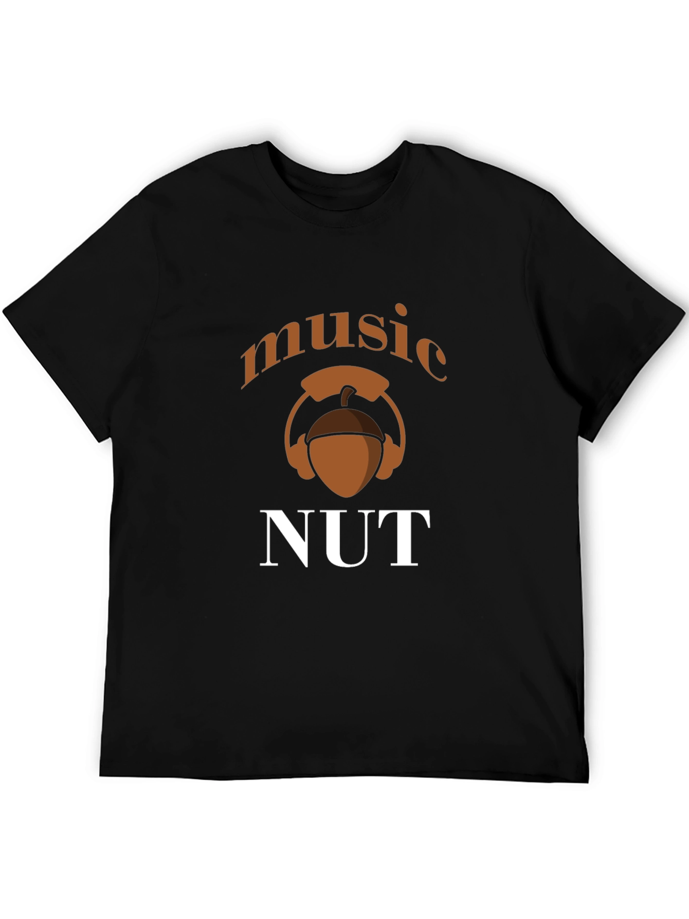 Music Nut T-Shirt - Black Cotton Tee