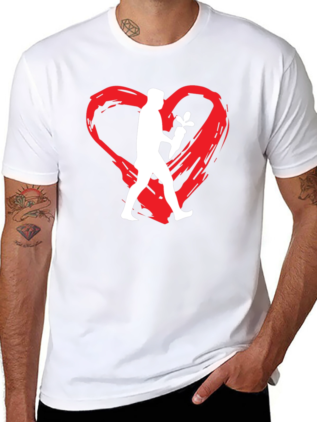 Vegan Love Graphic Tee - Black