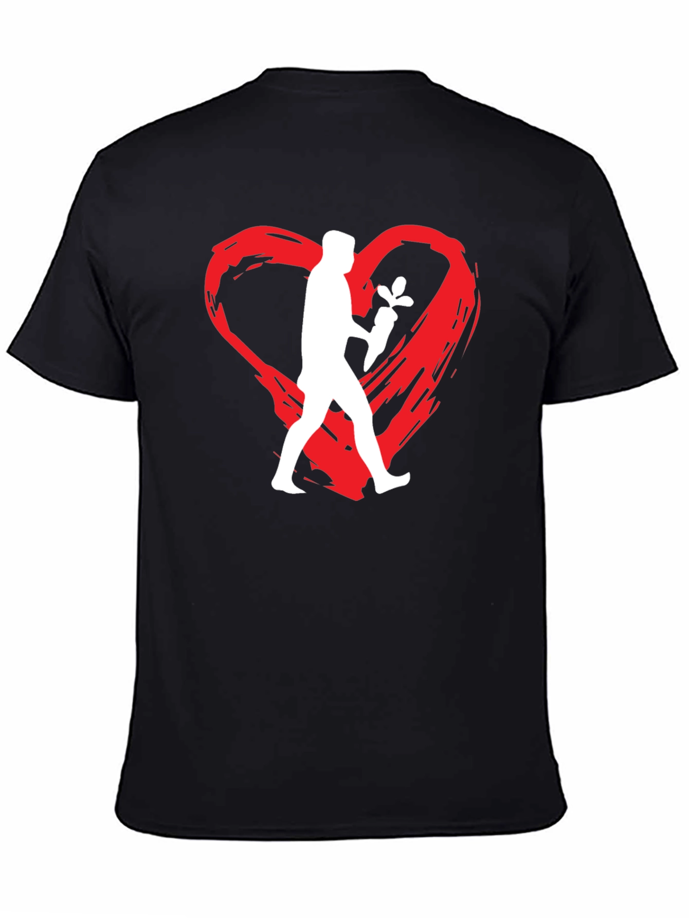 Vegan Love Graphic Tee - Black
