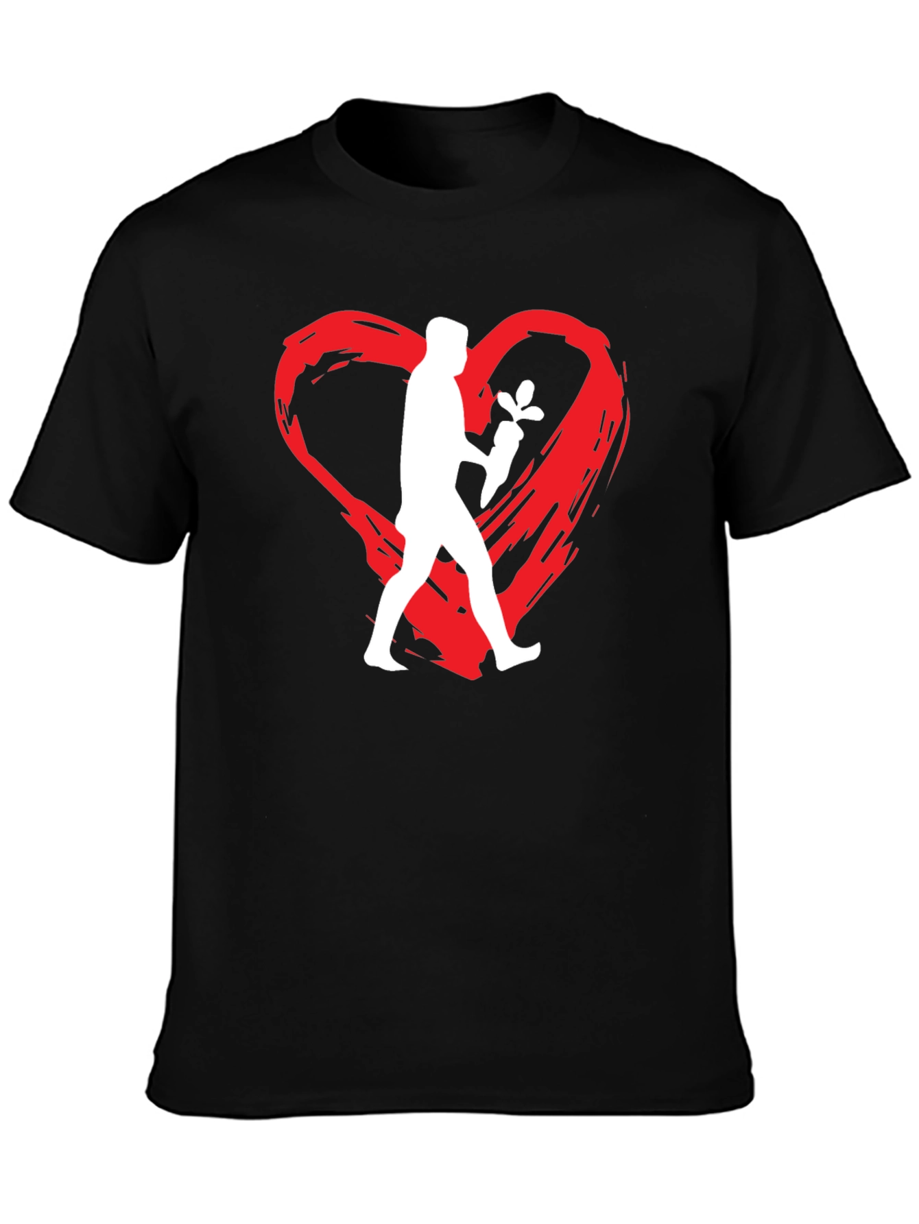 Vegan Love Graphic Tee - Black