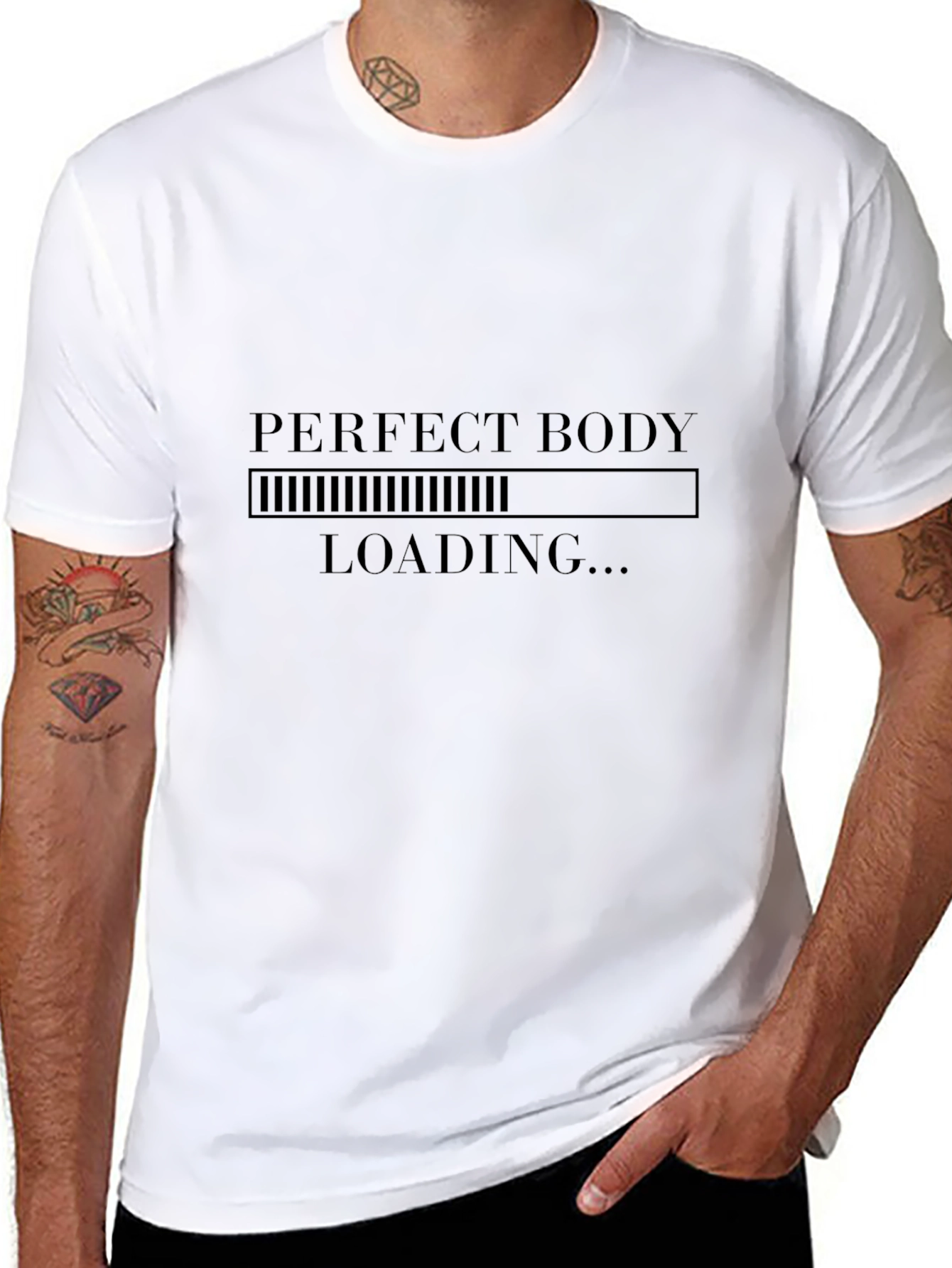 Perfect Body Loading Graphic Tee - Mens T-Shirt
