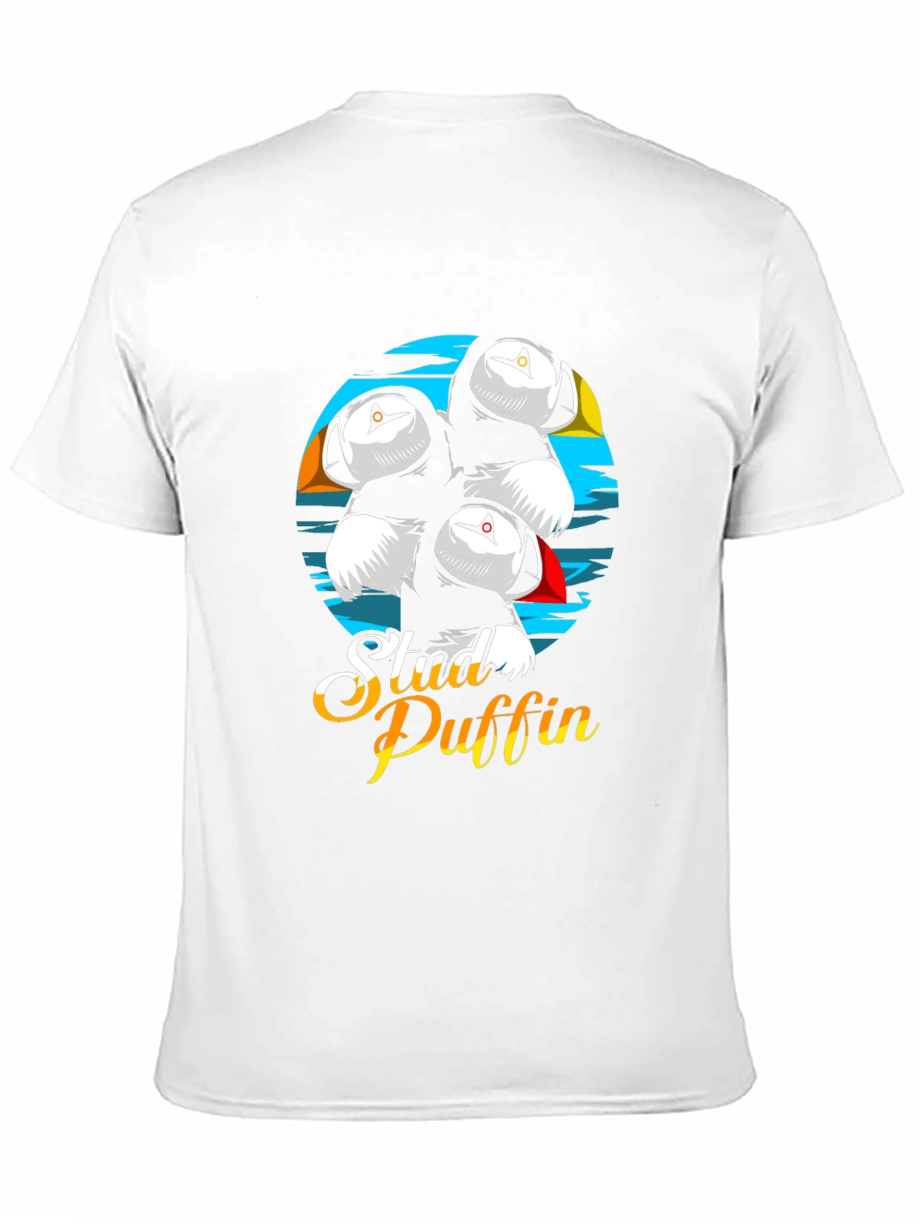 Stud Puffin Graphic Tee - Black T-Shirt