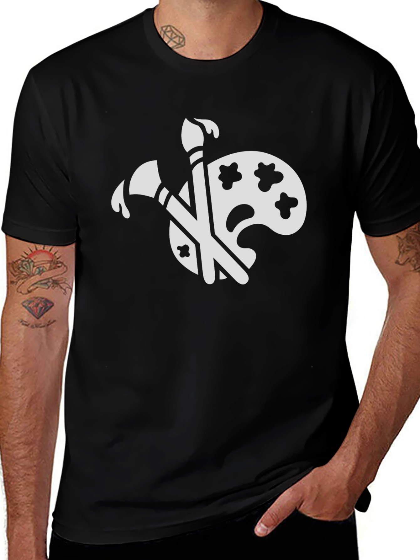 Artists Palette Graphic Tee - Creative Style