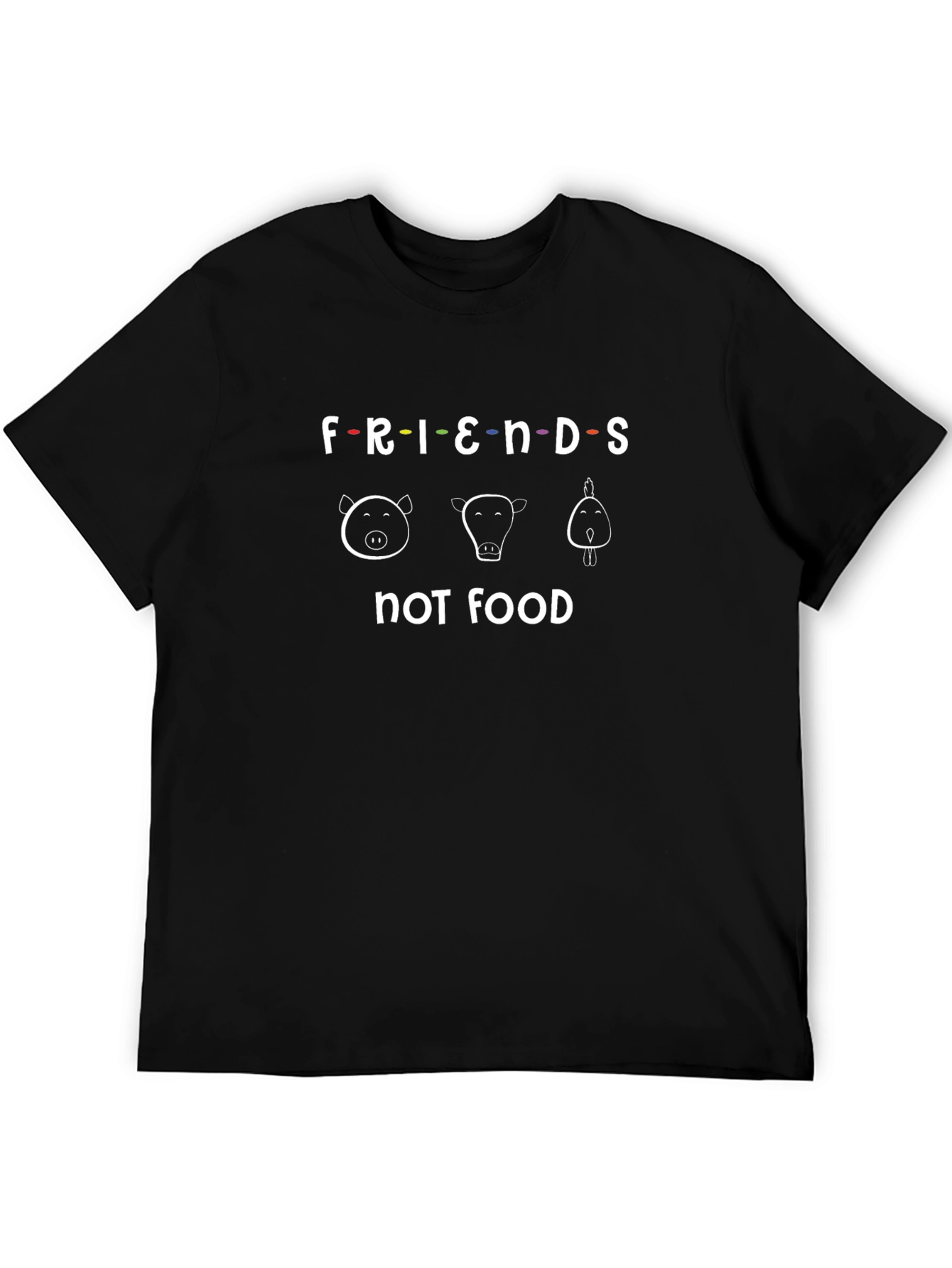 Friends Not Food T-Shirt Vegan Tee