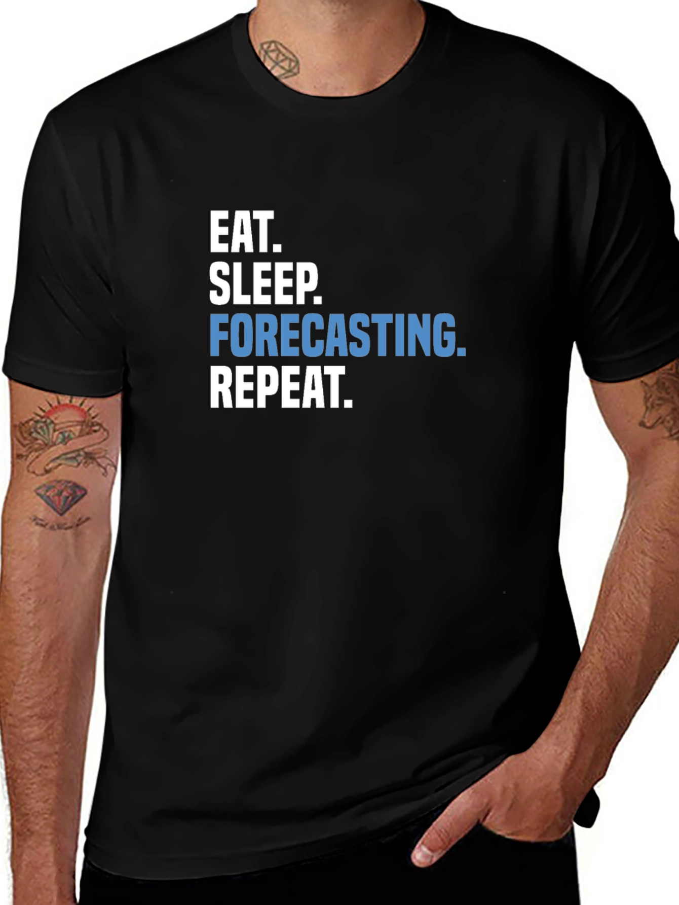 Eat Sleep Forecasting Repeat T-Shirt