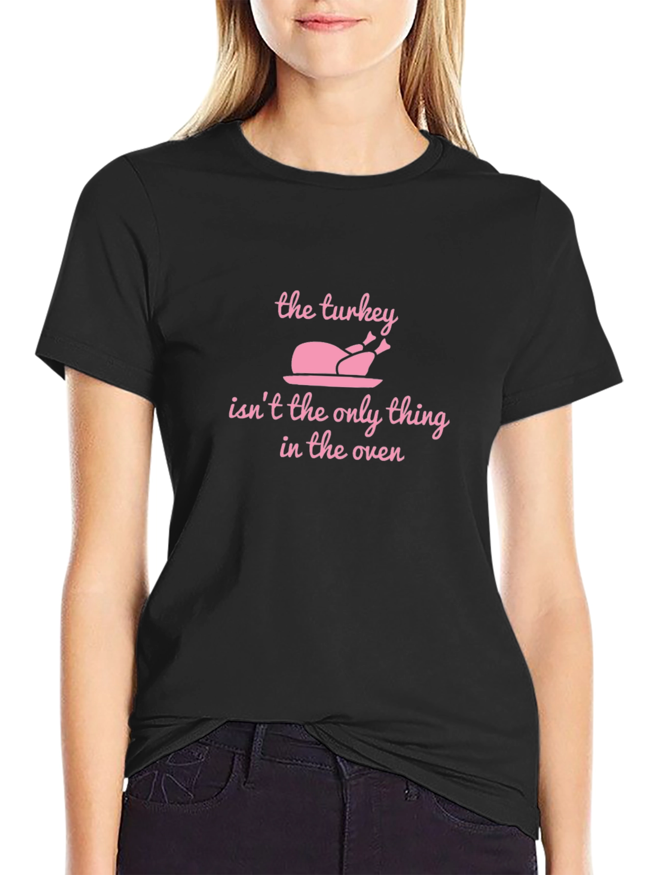 Funny Thanksgiving Pregnancy Announcement T-Shirt