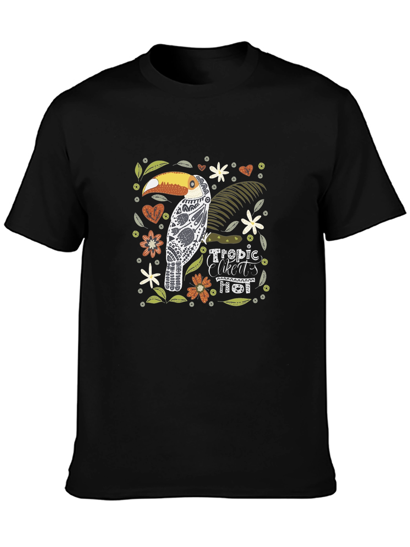 Tropical Toucan Graphic Print Tee