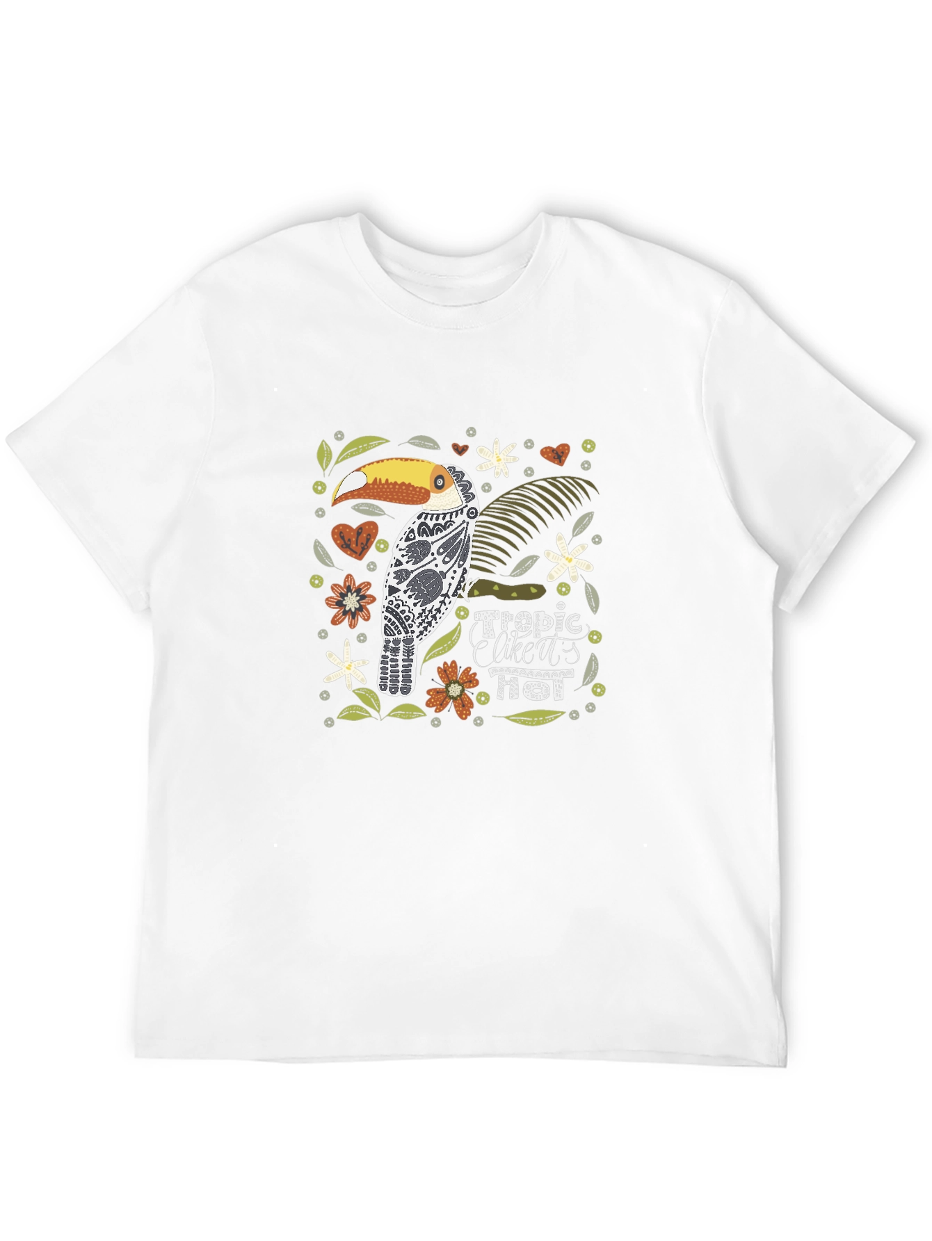 Tropical Toucan Graphic Print Tee
