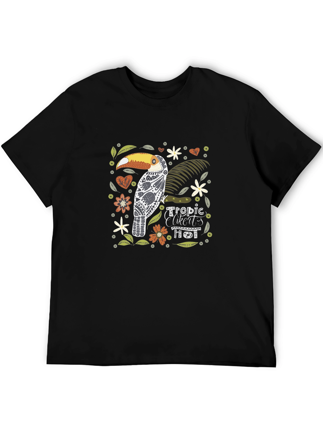 Tropical Toucan Graphic Print Tee
