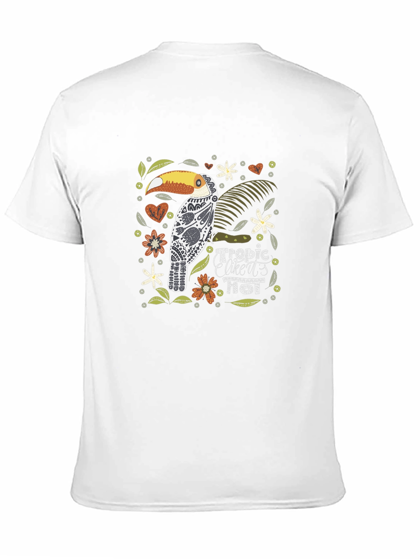 Tropical Toucan Graphic Print Tee