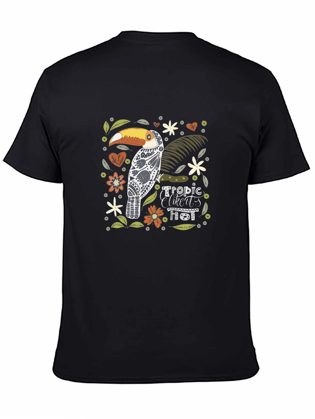 Tropical Toucan Graphic Print Tee