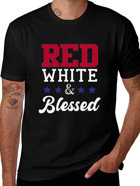 Red White & Blessed Patriotic T-Shirt