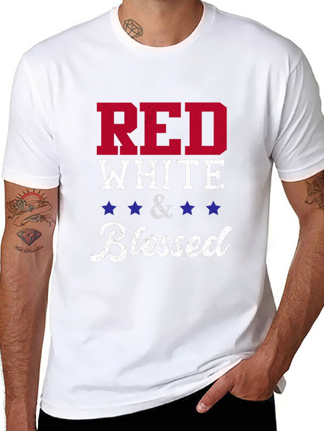 Red White & Blessed Patriotic T-Shirt