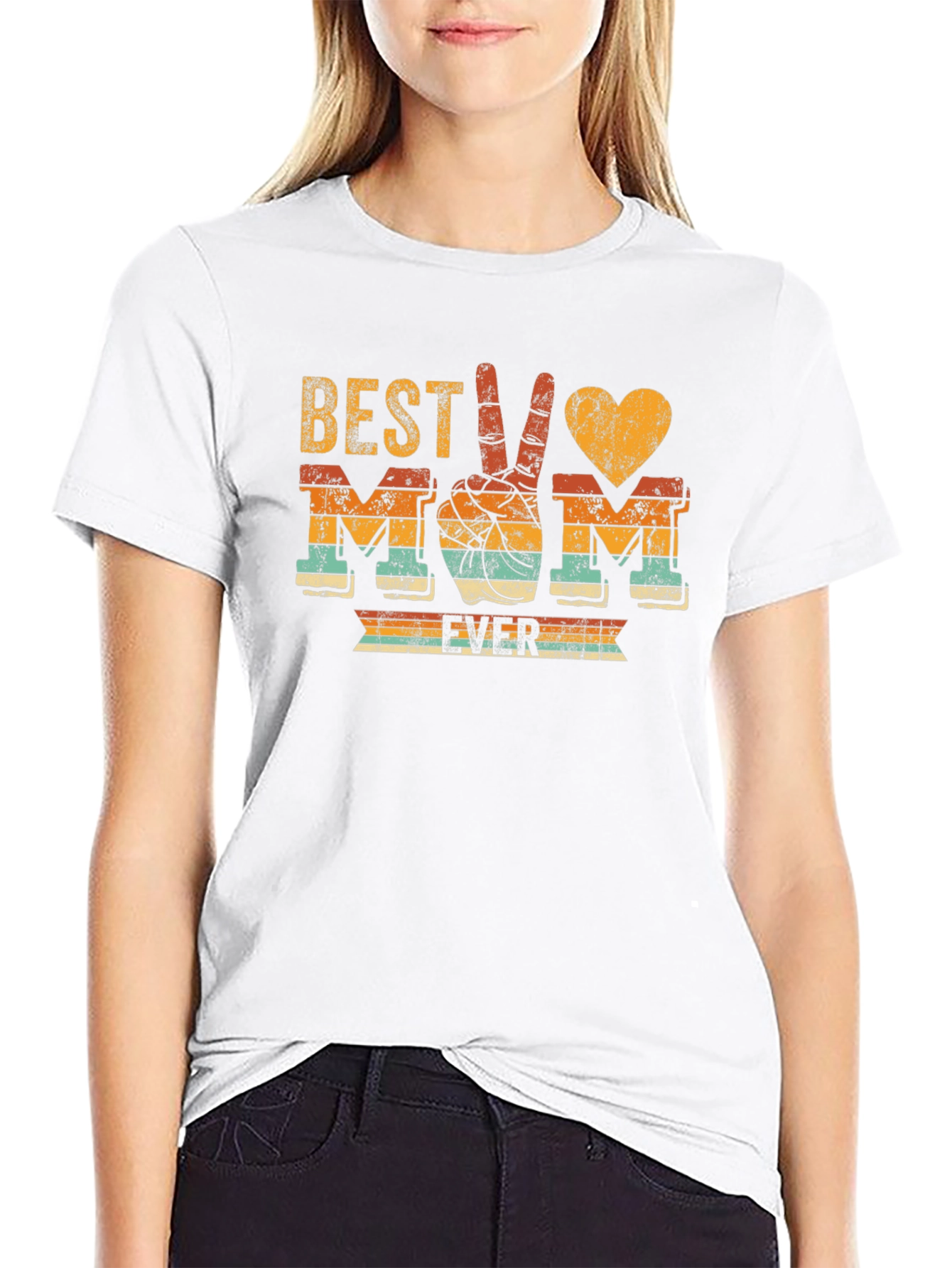 Best Mom Ever Graphic Tee - Retro Style
