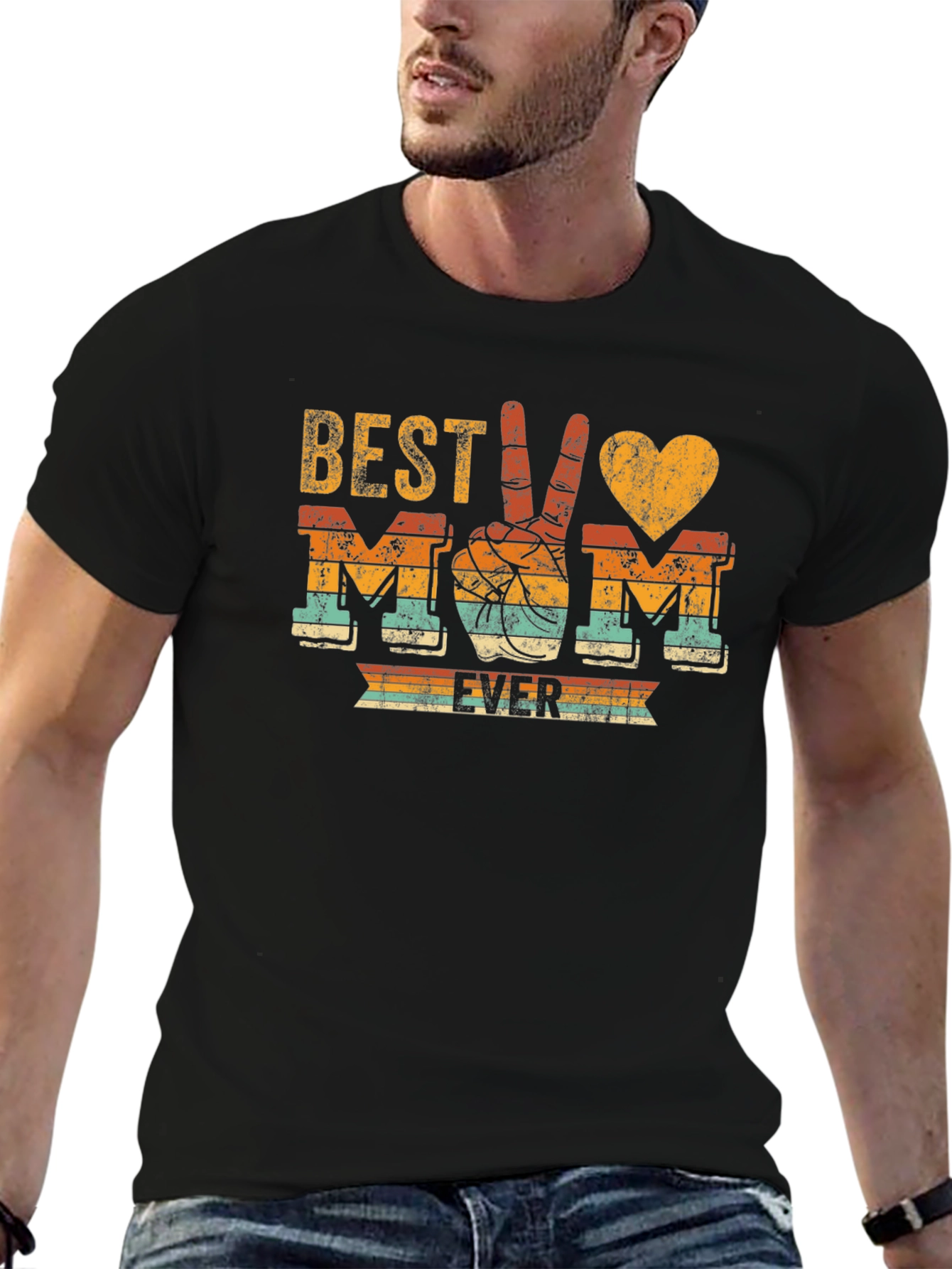 Best Mom Ever Graphic Tee - Retro Style
