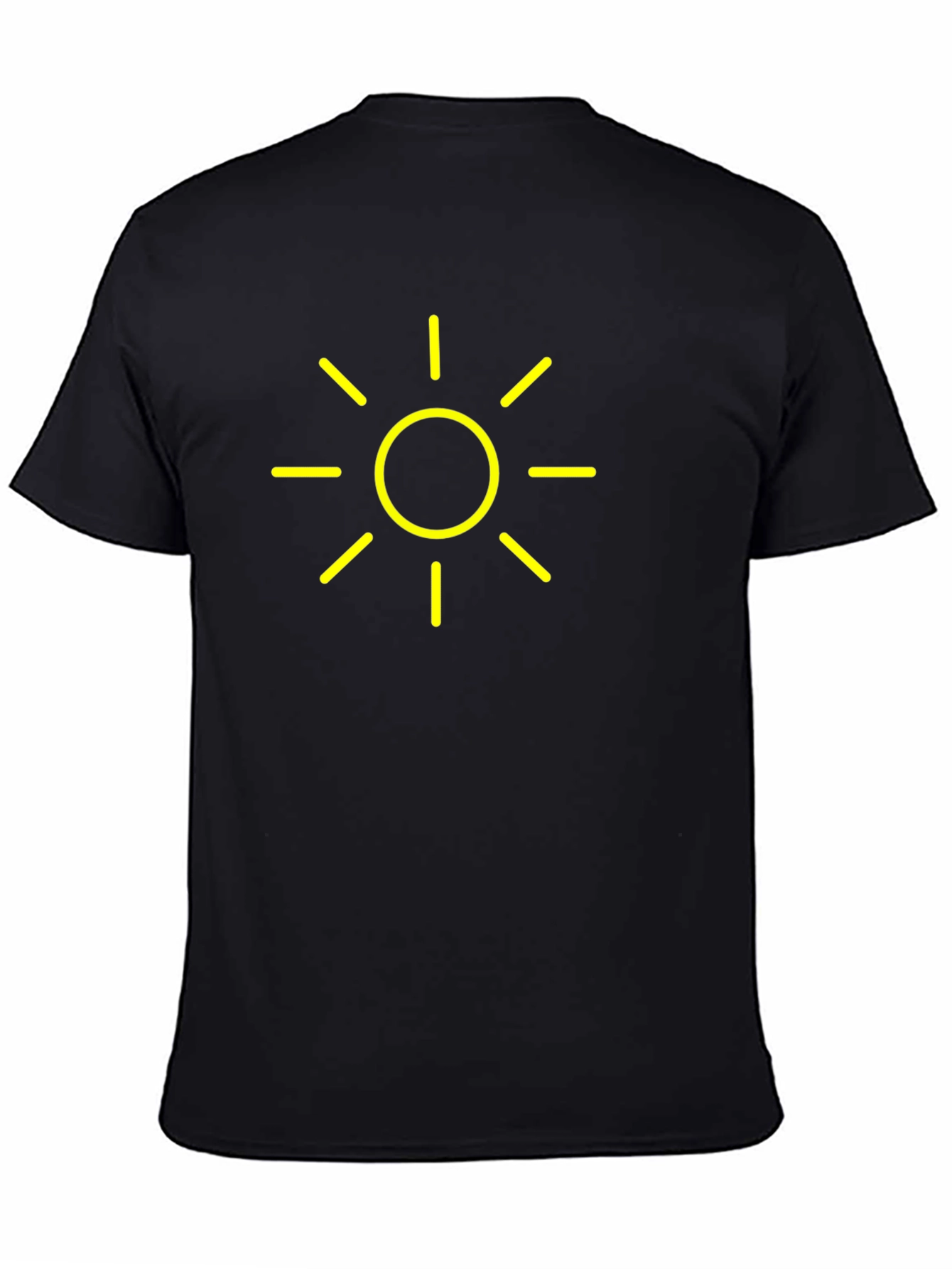 Sunny Graphic Tee - Black Cotton Casual Shirt