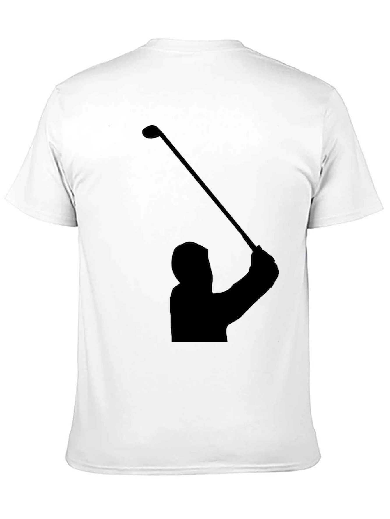 Golf Swing Silhouette Tee - Black Graphic T-Shirt